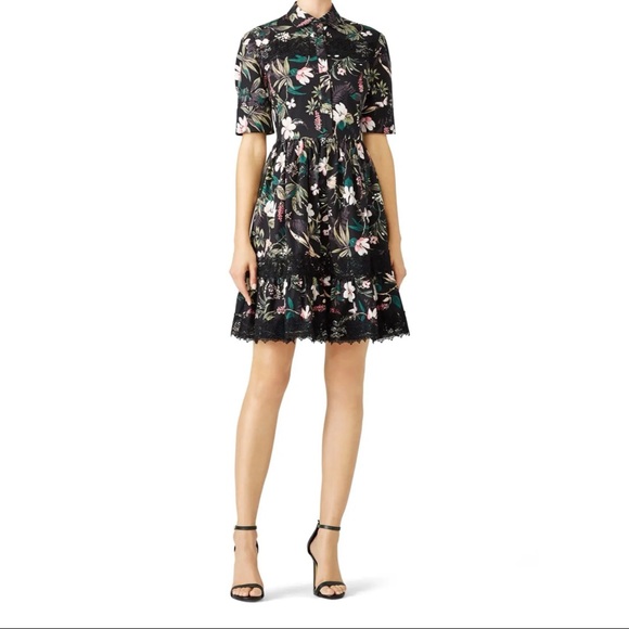 Kate Spade Lace Botanical Poplin Dress - Picture 2 of 7